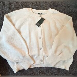 Wild Fable™ Women’s White Button-Front Cardigan - XL